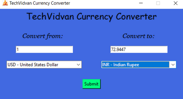 Python Currency Converter